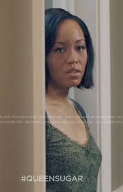 WornOnTV: Darla's black mesh sleeve robe