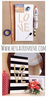 Diy Glitter Love Canvas Glitter Diy Crafts Diy House Projects