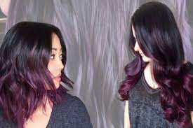 Alla luce del sole, brillerà il viola . Blackberry Hair Il Viola Per Le More Che Non Vogliono Decolorare I Capelli