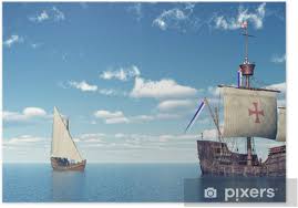 Her master and owner was juan de la cosa, a man from santoña, cantabria, operating in south spanish waters. Poster Santa Maria Pinta Und Nina Von Christoph Kolumbus Pixers Wir Leben Um Zu Verandern