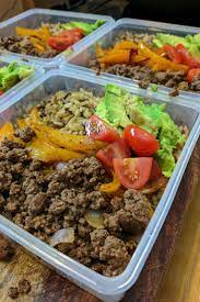 Ground Beef Fajita Bowl Bodybuilding Com Recipe Beef Recipes Macro Meals Meal Prep Bowls