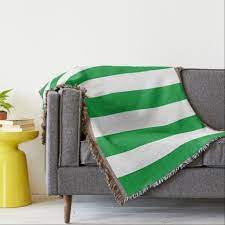 Billie eilish red & green throw blanket. Kelly Green Stripes Pattern Throw Blanket Zazzle Com Striped Throw Blanket Red Throw Blanket Throw Blanket