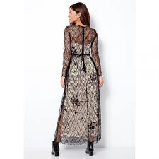 Sa robe de mariée envenime un divorce. Robe Longue Manches Longues En Dentelle Femme Noir 3 Suisses
