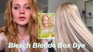 Bleaching Hair With Box Dye Youtube