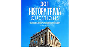 However, history trivia, made specifically for adults is designed to be more difficult and even tricky enough to throw up red herrings or catch people out. Amazon Com 301 History Trivia Questions Fun Interesting History Quiz Questions And Answers General Knowledge Learn World History For Adults And Smart Kids Audible Audio Edition Codi Allan Kelsea Horne Steven Christie Books