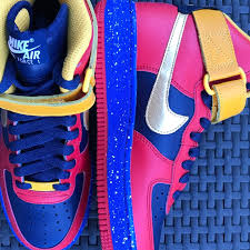Nikeid Air Force 1 High Captain Marvel Nikeid Nike By You Superhero Designs Sole Collector Nike Unique Shoes Air Force 1 High