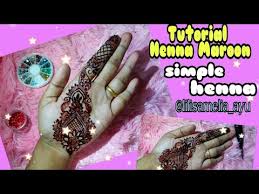 Check spelling or type a new query. Tutorial Henna Tangan Maroon For Idul Fitri Henna Design Simple Henna Telapak Tangan Youtube