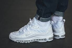 Nike Air Max 98 In White Reflect Silver Eu Kicks Sneaker Magazine Sneakers Nike Air Max Air Jordans Retro