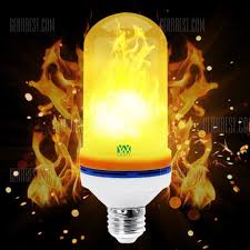 Buy Ywxlight 1pcs E27 Led Flame Fire Effect Light Bulb Ac 85 265v In Stock Ships Today