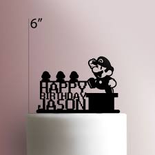 5pcs set super mario bros action figure mini figurines cake topper doll toy giftfrom $10.88 super mario bros birthday cake topper edible sugar decal transfer paper picturefrom $8.00 super mario brothers bros 6 princess peach action figure cake topper usa sellerfrom $14.99 Custom Super Mario Happy Birthday 100 Cake Topper Jb Cookie Cutters