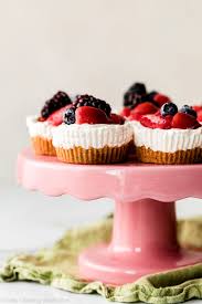 Bake the cake at 350ºf for 45 to 55 minutes or until the center is almost set. Mini No Bake Cheesecakes Sally S Baking Addiction