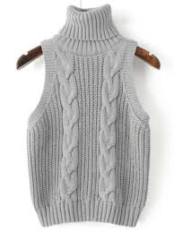 Widest selection of new season & sale only at lyst.com. Cable Knit Turtleneck Sweater Vest Shein Eur