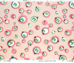 Takashi murakami is a japanese artist known for blurring the boundary between fine and commercial art. Lot Takashi Murakami Jellyfish Eyes Wallpaper 3 Ft
