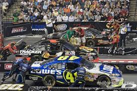 Those that want to make it anywhere in the sport had better get used to 21 pit crew members must be identifiable. The Nascar Sprint Pit Crew Challenge At The Time Warner Cable Arena In Charlotte The Bass Pro Shops Crew Competes Against The Nascar Time Warner Tracker Boats