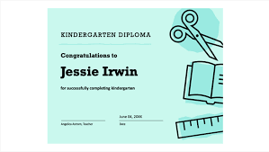 Getting these done will definitely take time, and if the person hired to do this is a first timer, it is highly likely that the results will not be as expected. Kindergarten Diploma Certificate