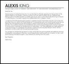 Candidates will receive details regarding the format, location and time of the interview upon notification. Fbi Special Agent Cover Letter Sample Cover Letter Templates Examples