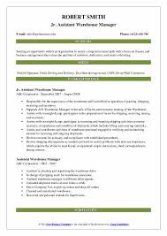 Resume should reflect the kind of skills the employer would value. Assistant Warehouse Manager Resume Samples Qwikresume