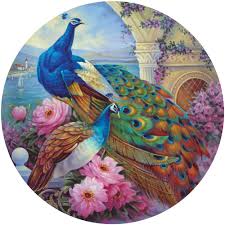 Find hundreds of free jigsaw puzzles to piece together on your computer or to share with friends. Amazon Com Bits And Pieces 500 Piece Round Jigsaw Puzzle For Adults Marvelous Garden 500 Pc Beautiful Peacocks Round Jigsaw By Artist Oleg Gavrilov Toys Games