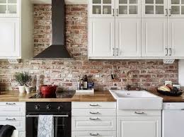 Whenever persons imagine backsplashes, they typically picture traditional sq. Inviting And Cozy Light Filled Scandinavian Apartment Exposed Brick Kitchen Kitchen Decor Apartment Home Kitchens