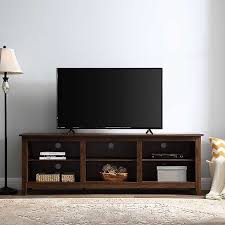 Click clack tv stand for tvs up to 65, modern entertainment center, tv cabinet, flat screen media consoles, tv storage stand with drawer, tv unit for living room, dark walnut 4.5 out of 5 stars 33 $249.99 $ 249. Dark Walnut Wood Open Shelf Tv Stand Kirklands