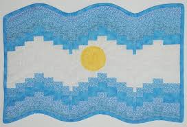 Manuel belgrano hoy celebramos el día de la bandera nacional aunque en verdad no se trate. Bandera Argentina Tecnica Bargello Patchondemand