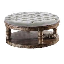 Shop coffee tables at target. William S Home Furnishing Mika 49 In Antique Oak Large Round Wood Coffee Table With Storage Cm4424a F C The Home Depot