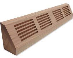 We have a variety of different wood species to choose from and have either finished or unfinished baseboard registers. Unfinished Wood Air Vents Wood Baseboard Vent Covers