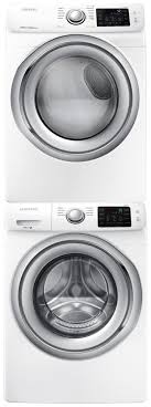 Maybe you would like to learn more about one of these? Samsung Sawadrew3003 Stacked Washer Dryer Set With Front Load Washer And Electric Dryer In White