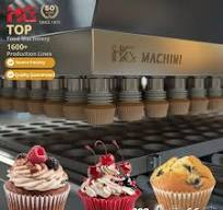 Cake Mixer Machine Cupcake Production Line Cake Making Equipment with Motor Bearing Pump 380V/220V 80-100KW