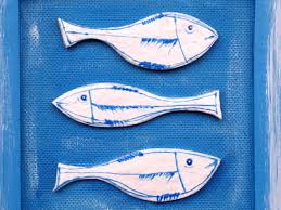 Fish decor for indoor and covered outdoor walls. Ceramic Fish Art Ocean Blue Fish Art Fish Hom Artmosfair