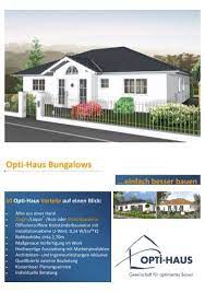 Bauelemente, baustoffe und bauinstallation hersteller fertighausbauunternehmen. Opti Haus Bungalows Einfach Besser Bauen 10 Opti Haus Vorteile