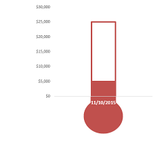 learn how to make a custom thermometer goal chart in excel