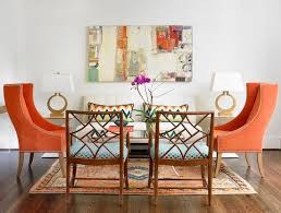 Transitional Wingback Chairs Orange Living Room Orange Decor Room Decor