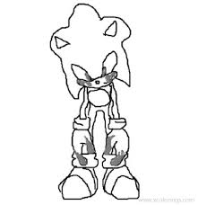 Explore our big collection of free printable sonic coloring sheet at coloringonly! Sonic Exe Coloring Pages Sonic Is Upset Xcolorings Com
