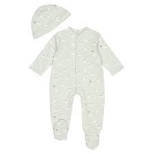 Cotton Sleepsuit And Hat With Dinosaur Print Prem 2 Years In 2020 La Redoute Collections Dinosaur Print Dinosaur Motif
