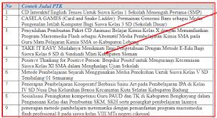 Maybe you would like to learn more about one of these? 26 Contoh Judul Ptk Paud Sd Smp Sma Terbaru Dan Terlengkap Seputarpembahasan Com