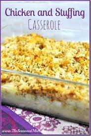 Chicken And Stuffing Casserole The Perfect Make Ahead Comfort Food Www Theseasonedmom Com Recipes Stuffing Casserole Chicken Recipes Casserole