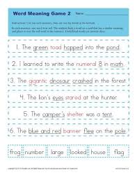 Determining meaning using context clues. Context Clues Worksheets For 1st Grade Word Meaning Game 2