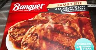 Salisbury steak is a dish, originating in the united states, made from a blend of ground beef and other ingredients and usually served with gravy or brown sauce. Conagra Recalls 67 Tons Of Banquet Salisbury Steak Dinners Because Of Bones