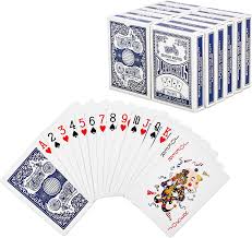 The jack, queen and king have pictures. Amazon Com Otron Playing Cards Poker Size Standard Index 12 Decks Of Cards Blue Or Red For Blackjack Euchre Canasta Pinochle Card Game Poker Cards Casino Grade Toys Games