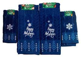 Holiday Dark Blue Cable Knit Snowflake Bath Towel Set Pack Of 2 Hand Towels 2 Fingertip Towels Check Out This Great P Fingertip Towels Towel Set Hand Towels