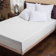 Thinner mattresses, like those 8 inches and under, aren't uncomfortable, but you'll miss out on the extra padding. 10 Inch Queen Sized Matte White Memory Foam Mattress With Channel Stit Noble House Furniture