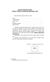 Saat ini saya tidak terikat kontar dengan pihak perusahaan atau instansi manapun. Pdf Surat Pernyataan Tidak Terikat Dengan Instansi Lain Radi Dani Academia Edu