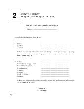 Contoh surat perjanjian kontrak kerja. Contoh Surat Perjanjian Kerjaharianlepas