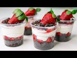 Strawberry Dessert Cup Cream Cheese Strawberry No Bake Dessert Box Yummy Strawberry Dessert Recipes Dessert Recipe Using Cream Cheese Dessert Recipes Easy