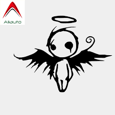 Dibujo de la muerte para imprimir y colorear. Aliauto Pegatina De Dibujos Animados De Angel De La Muerte Para Coche Calcomania De Pvc Accesorios Para Motocicletas 13cm X 10cm Pegatinas Para Coche Aliexpress