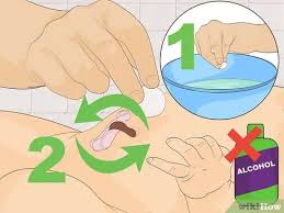 Jul 27, 2015 · dip your finger or a soft washcloth in a solution of salt water (about a teaspoon of table salt in a cup of warm water) and gently massage the inside of your navel. How To Clean A Baby S Belly Button 10 Steps With Pictures