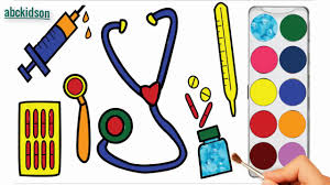 They help doctors in their treatment procedures and ensure that the patients are taken care of properly in a hospital. How To Draw Doctors Kit For Kids Drawing Doctor S Tools Coloring Pages For Kids Youtube