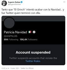 A paty navidad le eliminaron su cuenta de twitter por divulgar información falsa. Eugenio Derbez Se Burla De Paty Navidad Tras Cierre De Twitter El Informador