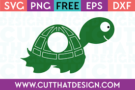 Download Turtle Monogram Design Cut That Design